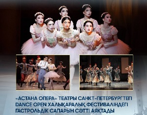 Балетная труппа «Астана Опера» выступила на международном фестивале Dance Open в Санкт-Петербурге